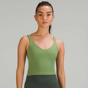 Lululemon Light Green Foliage Align Cropped Tank Top 0
